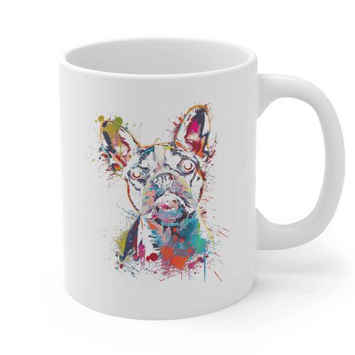 Boston Terrier Splash Graphic Print Coffee Mug - Bostonterriersmerch.com