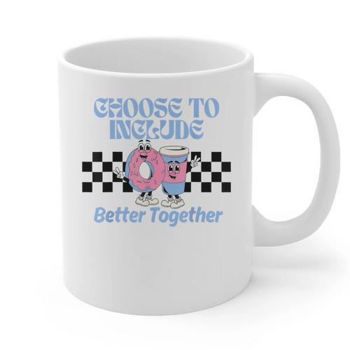 Choose To Include Special Education Teacher Autism Awareness Graphic Print Coffee Mug - teacherstshirts.com AU
