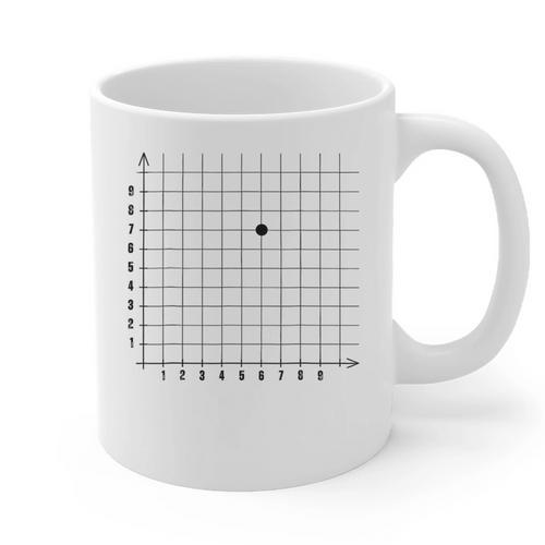 Coordinate 67 67 Math 67 Teacher Math Lover Boys Kids Graphic Print Coffee Mug - teacherstshirts.com