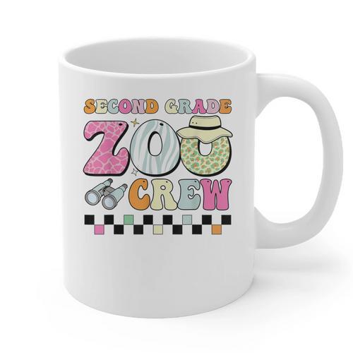 Field Zoo Trip Shirt For Teacher Second Grade Crew Graphic Print Coffee Mug - teacherstshirts.com AU