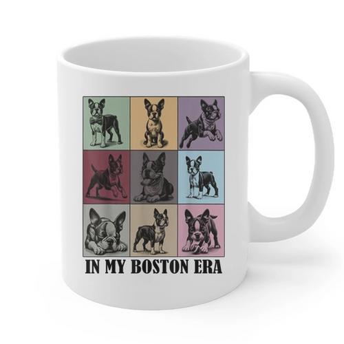Funny Boston Terrier Quote In My Boston Terrier Era Cool Dog Men Women Graphic Print Coffee Mug - Bostonterriersmerch.com