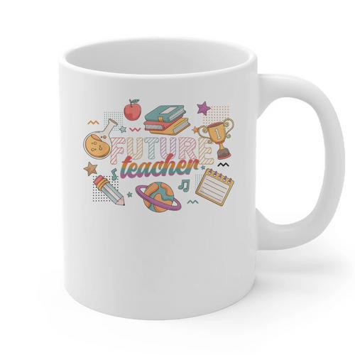Future Teacher Costume For Kids Graphic Print Coffee Mug - teacherstshirts.com AU