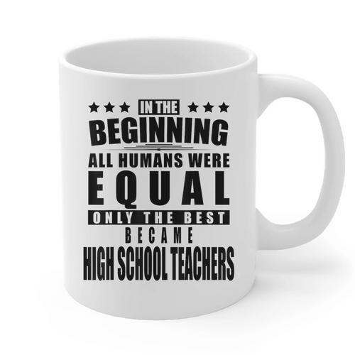 High School Teacher Personalized Graphic Print Coffee Mug - teacherstshirts.com UK