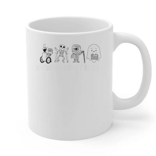 Inclusion Isn't Scary Halloween SLP Sped Teacher Unity Day Graphic Print Coffee Mug - teacherstshirts.com UK