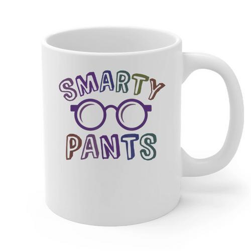 Little Mr Miss SMARTY PANTS Graduation Alumni Teacher Graphic Print Coffee Mug - teacherstshirts.com UK