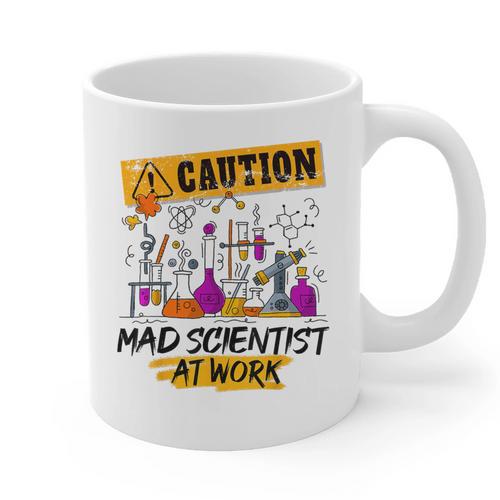 Mad Scientist Halloween Costume Science Teacher Graphic Print Coffee Mug - teacherstshirts.com