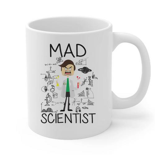 Mad Scientist Shirt Kids Boys Youth Science Teacher Graphic Print Coffee Mug - teacherstshirts.com