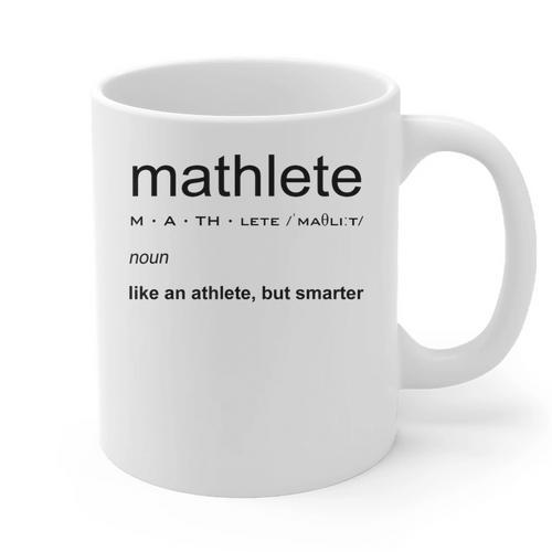Mathlete Definition Math Math Teacher Nerd Geek Men Women Girls Kids Graphic Print Coffee Mug - teacherstshirts.com AU