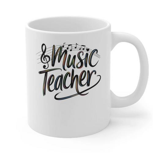 Music Teacher For Women Elementary First Day Of School Graphic Print Coffee Mug - teacherstshirts.com
