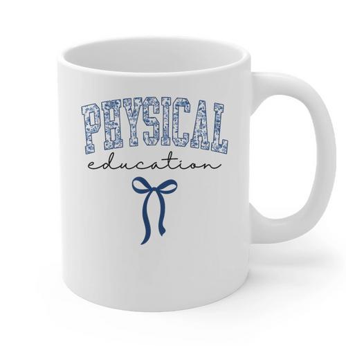 Physical Education PE Teacher PHYS Ed Student Graduation Graphic Print Coffee Mug - teacherstshirts.com