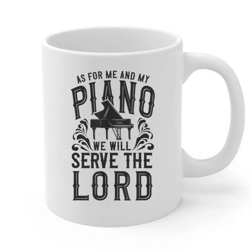 Piano Teacher Pianist Graphic Print Coffee Mug - teacherstshirts.com UK