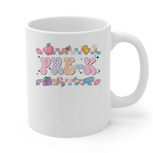 Pre-K Back To School Teachers Kids 1st Day Of School Graphic Print Coffee Mug - teacherstshirts.com AU