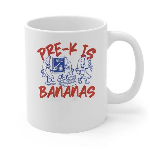 Pre-K Is Bananas Teacher Back To School Chaos Coordinator Graphic Print Coffee Mug - teacherstshirts.com