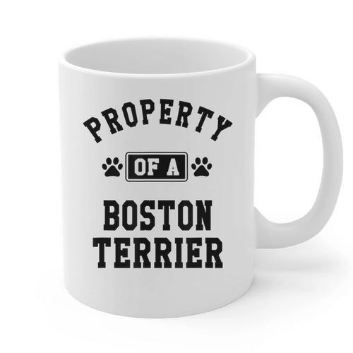 Property Of Boston Terrier Boston Terrier Shirt Graphic Print Coffee Mug - Bostonterriersmerch.com AU