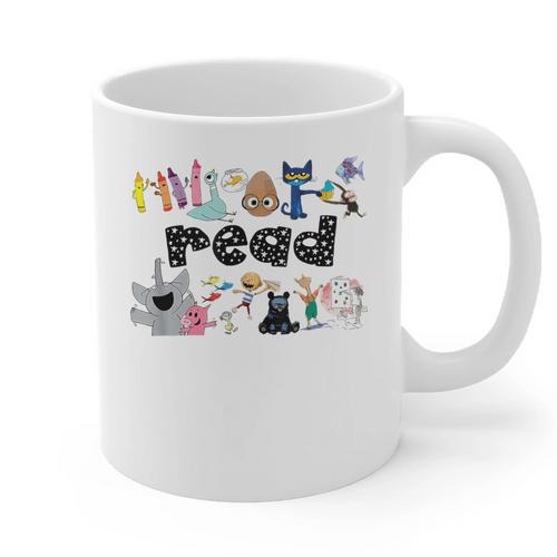 Read Children's Books Teacher Graphic Print Coffee Mug - teacherstshirts.com UK