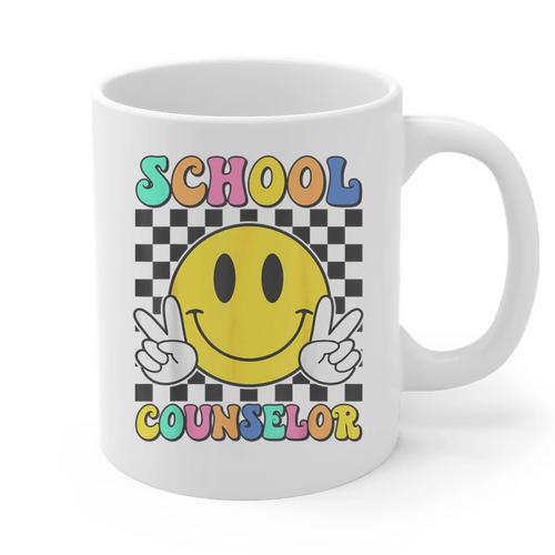 School Counselor Teacher Counseling Office School Guidance Graphic Print Coffee Mug - teacherstshirts.com AU
