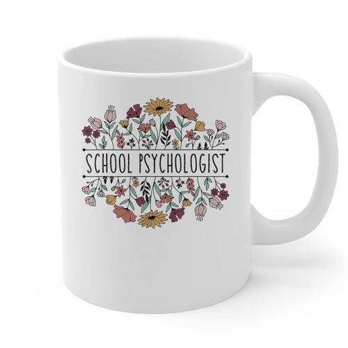 School Psychologist Psychology Teacher Appreciation Graphic Print Coffee Mug - teacherstshirts.com AU