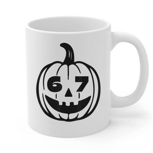 Six Seven Halloween Costume For Students Teachers Graphic Print Coffee Mug - teacherstshirts.com AU