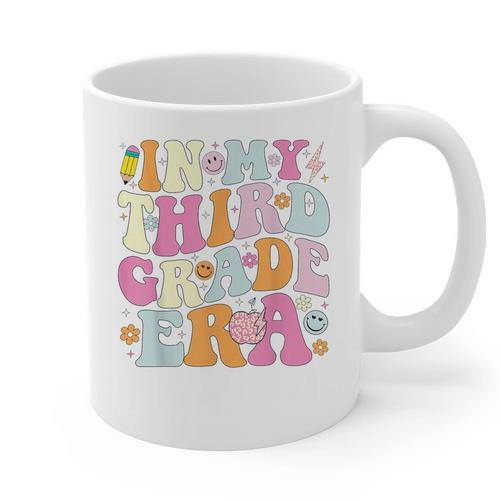 In My Third Grade Era 3rd Grade Era Teacher Back To School Graphic Print Coffee Mug - teacherstshirts.com