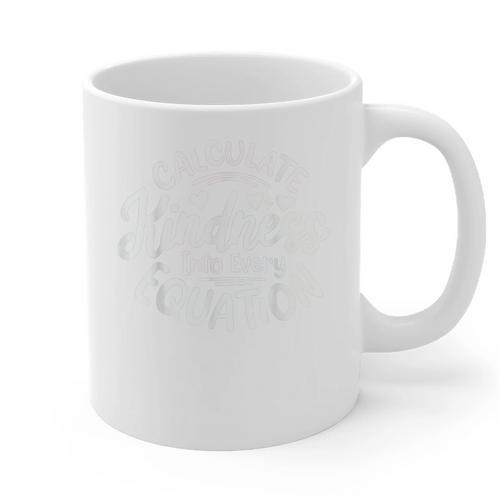 Unity Day Anti Bullying Calculate Kindness Math Teacher Kids Graphic Print Coffee Mug - teacherstshirts.com AU