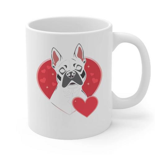 Valentine's Day Boston Terrier Graphic Print Coffee Mug - Bostonterriersmerch.com