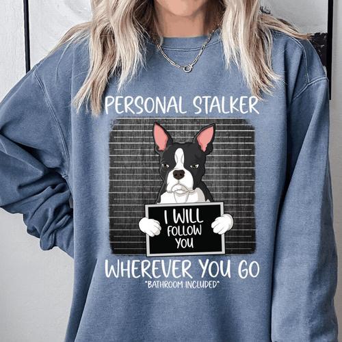 Boston Terrier Mug Shot Guilty Dog Comfort Colors Sweatshirt - Bostonterriersmerch.com