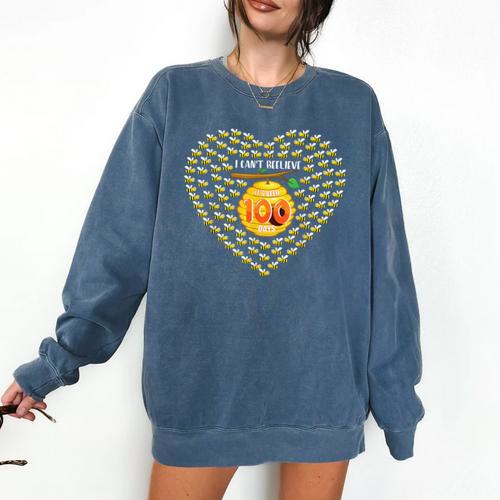 100 Days Of School Bee Hive Tree Hearts Teachers Student Kid Comfort Colors Sweatshirt - teacherstshirts.com AU