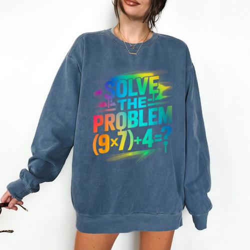 67 Meme PEMDAS Elementary Math Teacher Six Seven Comfort Colors Sweatshirt - teacherstshirts.com AU