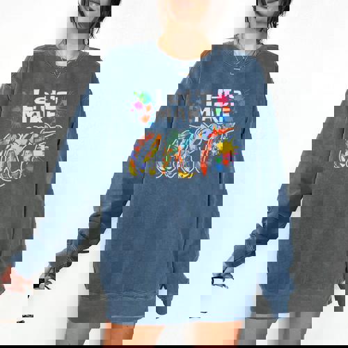 Lets Make Art Colerful Artists Painter Art Teacher Men Women Girls Kids Comfort Colors Sweatshirt - teacherstshirts.com