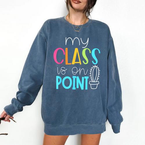 Cactus Teacher Shirt Cute Teacher Shirt Comfort Colors Sweatshirt - teacherstshirts.com DE