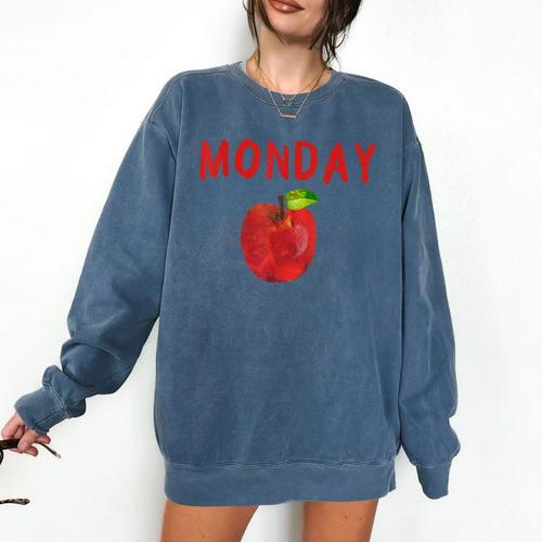 Caterpillar Friday Fruit Kindergarten Teacher Men Women Kids Comfort Colors Sweatshirt - teacherstshirts.com