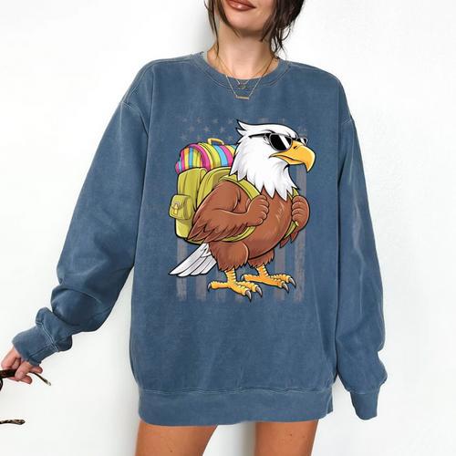 Eagle First Day Of School Teacher Back To School Eagle Comfort Colors Sweatshirt - teacherstshirts.com AU
