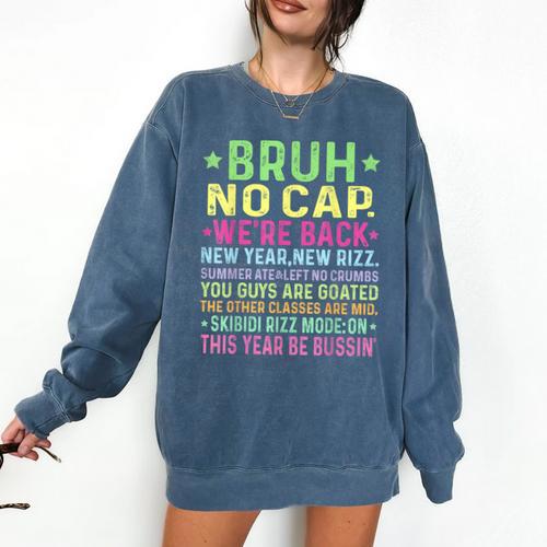 Gen A Slang Teachers Happy 1st Day Of School 2025 Students Comfort Colors Sweatshirt - teacherstshirts.com AU