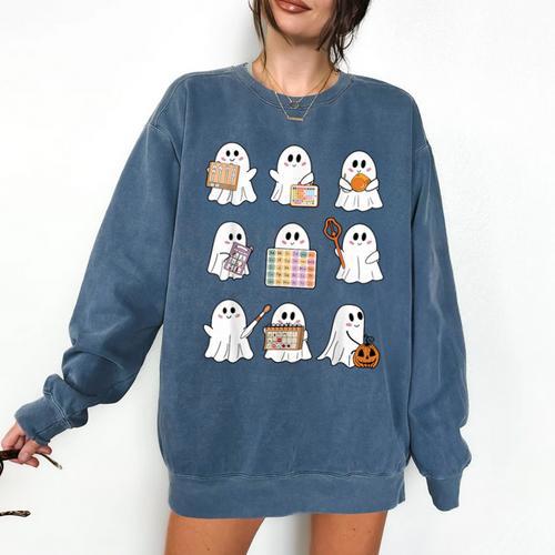 Ghost Speech Therapy Teacher Spooky Season Halloween Comfort Colors Sweatshirt - teacherstshirts.com