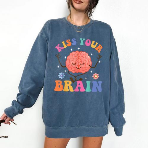 Kiss Your Brain Sped Teacher Appreciation Back To School Kid Comfort Colors Sweatshirt - teacherstshirts.com AU
