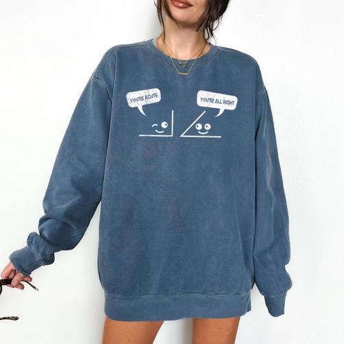 Math Saying You Are Acute Algebra Maths Teacher For Men Women Comfort Colors Sweatshirt - teacherstshirts.com AU