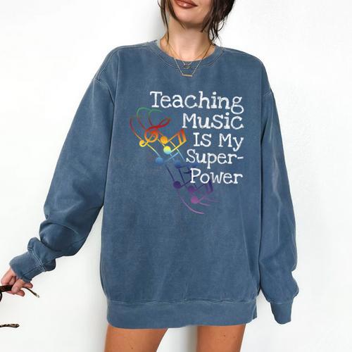 Music Teacher Comfort Colors Sweatshirt - teacherstshirts.com UK