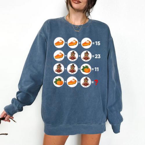Order Of Operations Math Quiz Game Teacher Thanksgiving Comfort Colors Sweatshirt - teacherstshirts.com