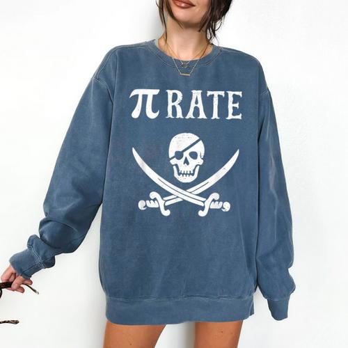 Pi Day Pi Rate Pirate For Teachers Comfort Colors Sweatshirt - teacherstshirts.com CA