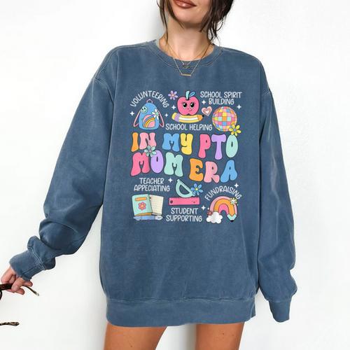 In My PTO Mom Parent Teacher Organization Back To School Comfort Colors Sweatshirt - teacherstshirts.com AU