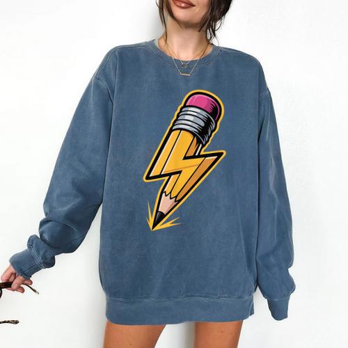 Retro Pencil Pencil Back To School Teacher Student Comfort Colors Sweatshirt - teacherstshirts.com AU