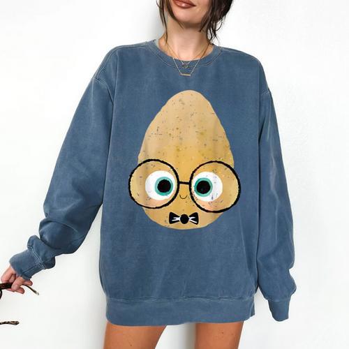 The Smart Seed Good Egg Teacher Halloween Costume Food Group Comfort Colors Sweatshirt - teacherstshirts.com DE
