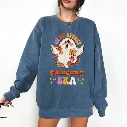 In My Spooky Science Teacher Era Occupational Haunts Comfort Colors Sweatshirt - teacherstshirts.com AU