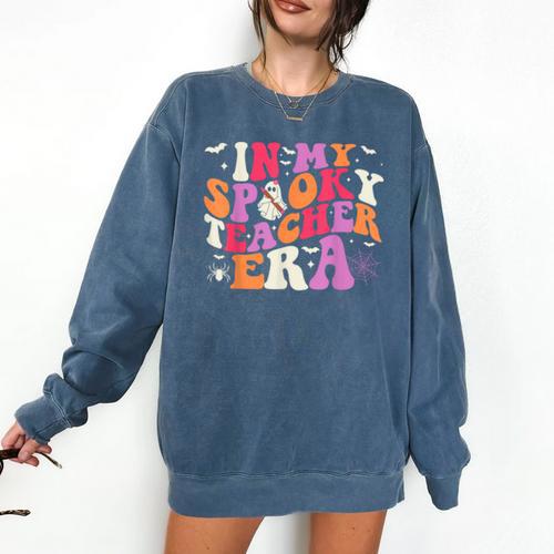 In My Spooky Teacher Era Halloween Teacher Back To School Comfort Colors Sweatshirt - teacherstshirts.com