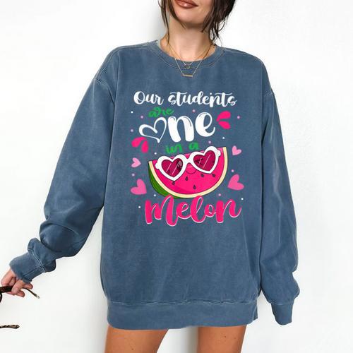 Our Students Are One In A Melon Teacher Watermelon Summer Comfort Colors Sweatshirt - teacherstshirts.com AU