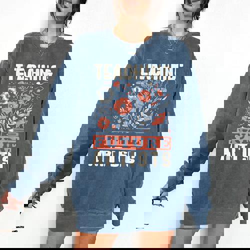 Teaching Future Artists For Art Teachers And Lovers For Men Women Girls Kids Comfort Colors Sweatshirt - teacherstshirts.com