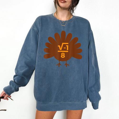 Thanksgiving Math Teacher Math Symbol Men Women Girls Kids Comfort Colors Sweatshirt - teacherstshirts.com UK
