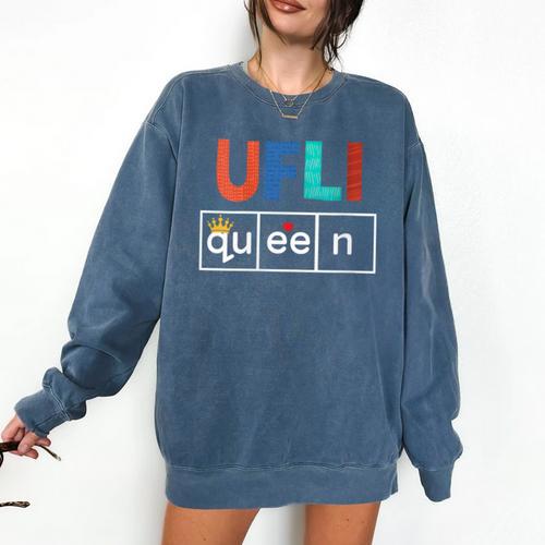 UFLI Queen Science Of Reading Literacy Teacher Appreciation Comfort Colors Sweatshirt - teacherstshirts.com