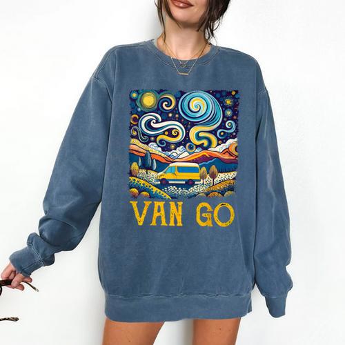 Van Go Vanlife Accessories Artist Art Teacher Comfort Colors Sweatshirt - teacherstshirts.com CA