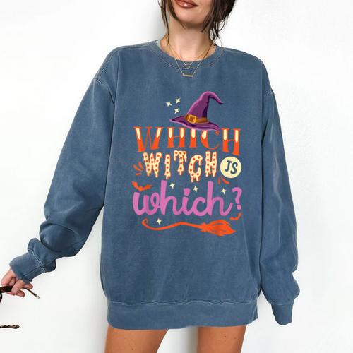 Which Witch Is Which Halloween English Teacher Comfort Colors Sweatshirt - teacherstshirts.com UK